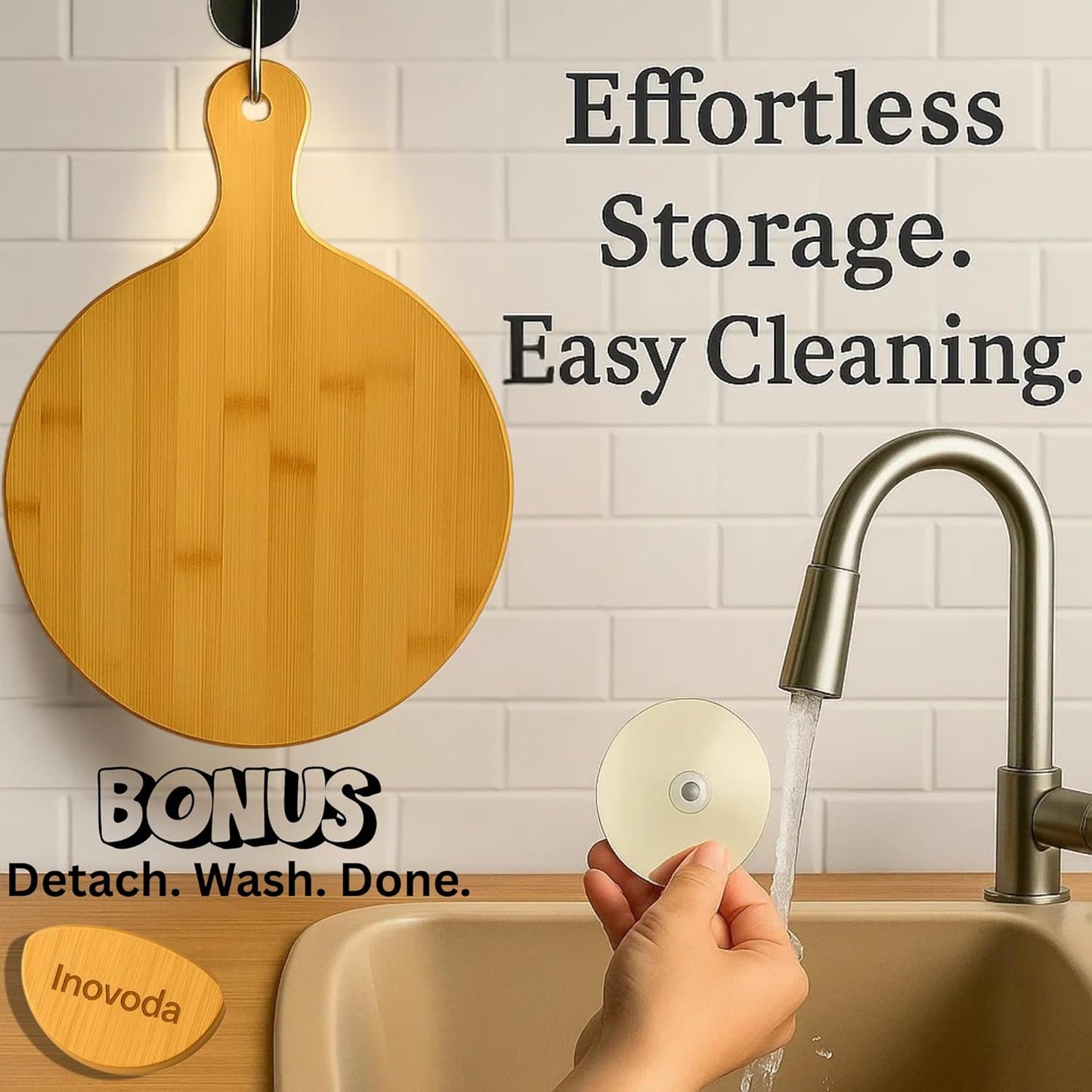 Wood Pizza Cutting Board with Cheese Knife & Pizza Cutter -12” Pizza Board with Handle -Pizza Peel Chopping Board, Decorative Serving Board for Pizza & Charcuterie