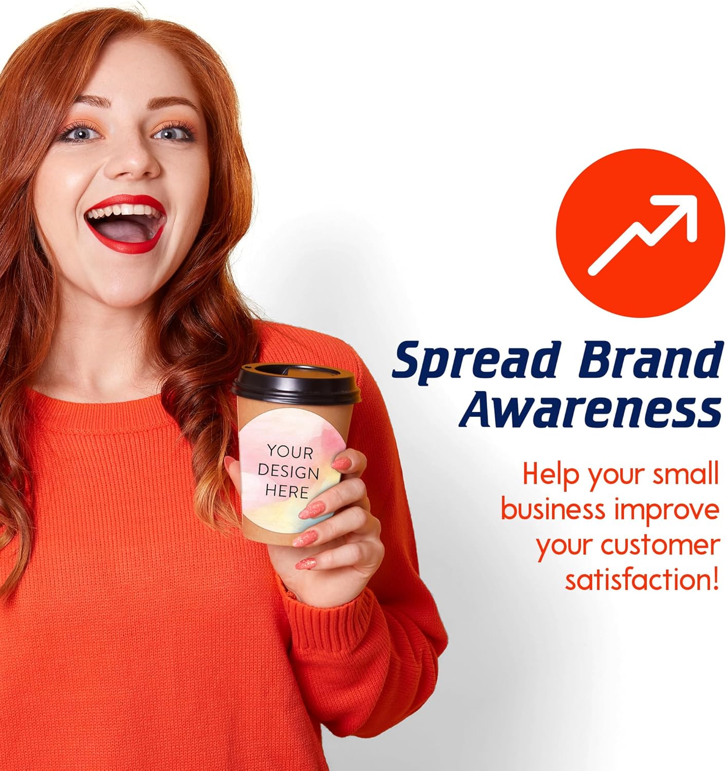 100 Custom Vinyl Stickers - Upload Your own Image, Text, Design, Logo - Personalized Logo Labels for Handmade, Packaging, Bottle, Jars, Candle, Brand Stickers (Watercolor, 6x6)