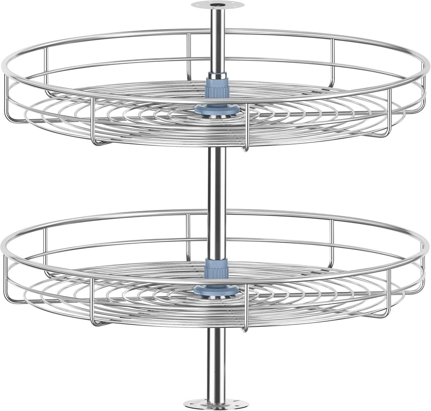 18" Lazy Susan Turntable for Cabinet - Corner Cabinet Organizer for Kitchen, Full Circle Corner Cabinet Lazy Susan Replacement Shelves Rotating Rack for Corner Base