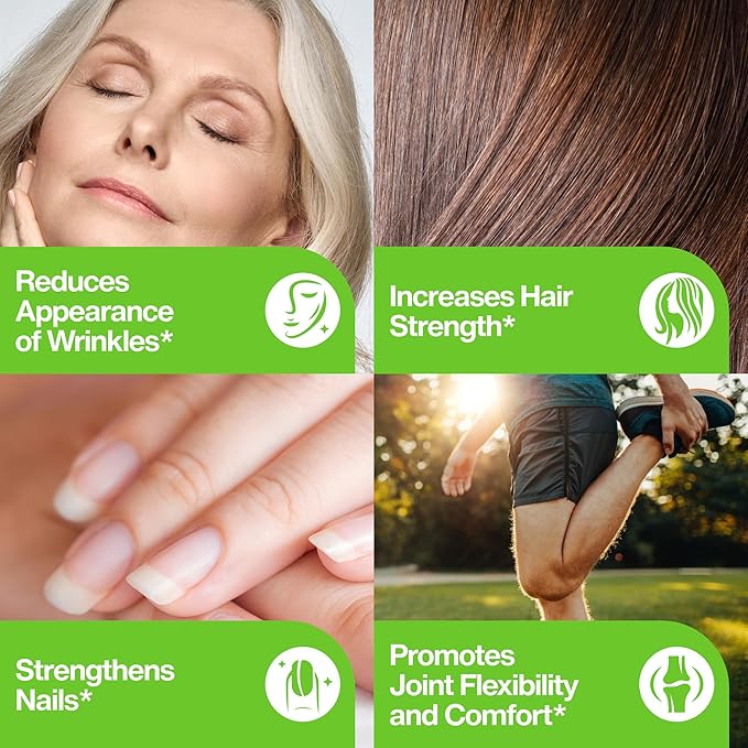 Collagen Powder for Women Men (5LB) Type I & III Flavorless & Odorless Easy-Mix Hydrolyzed Peptan Protein Peptides Joint Hair Skin & Nail Support Gluten-Free Non-GMO Keto Paleo Grass-Fed Kosher