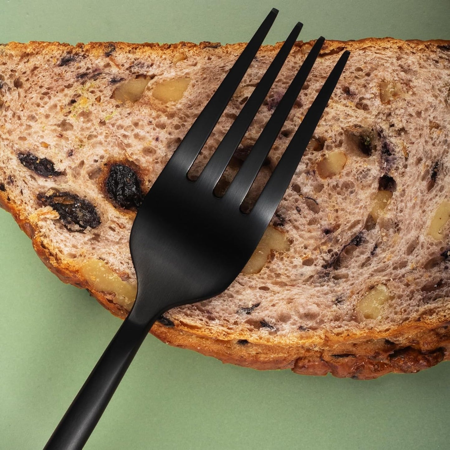 Alata Potter Black 20-Piece Forged Silverware Set, Service for 4 Stainless Steel Flatware Set, Modern Design with Satin Finish, Ideal for Home, Kitchen, Party, Camping