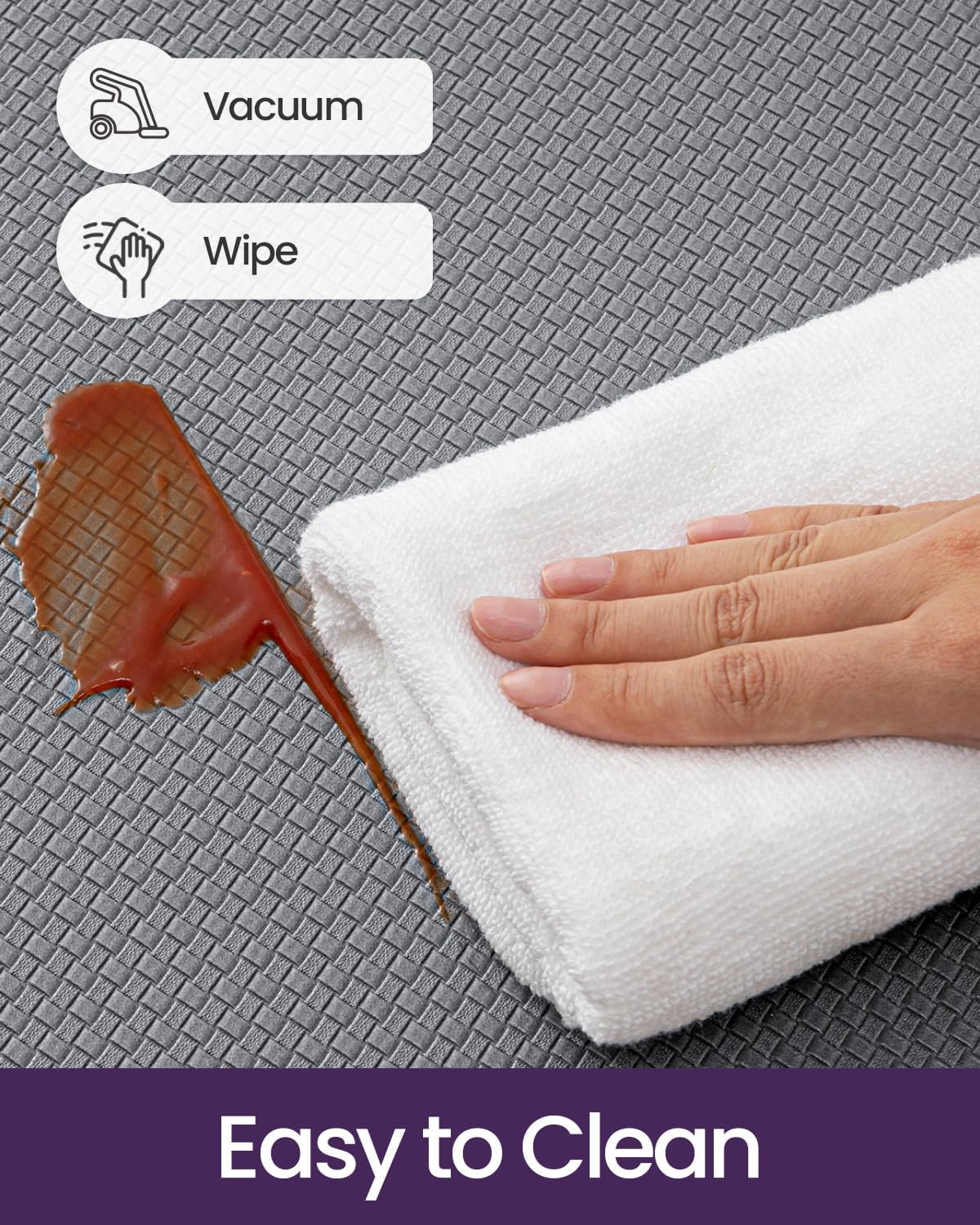 DEXI Kitchen Floor Mats Cushioned Anti Fatigue, 23x59, Large Wide Standing Runner Rug Waterproof, Comfort Memory Foam Padded for Front Sink Laundry, Grey