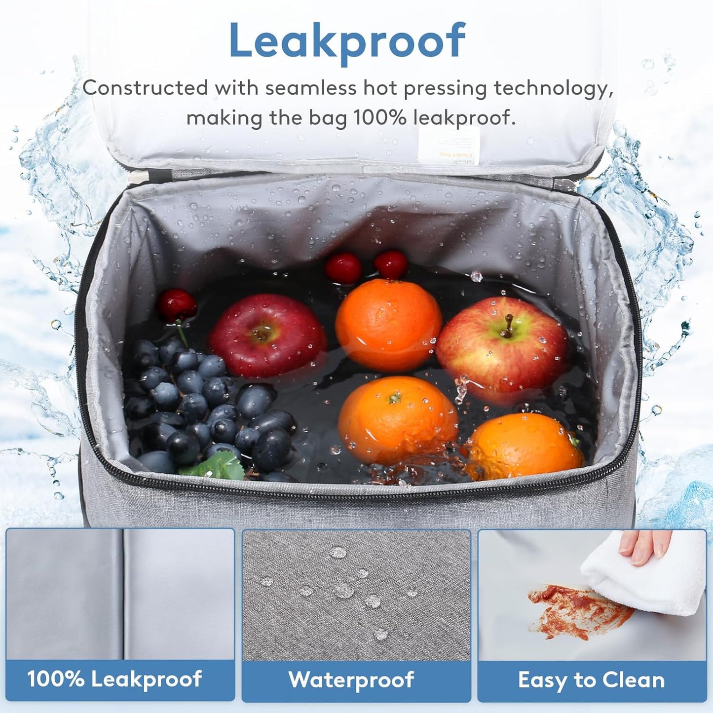 Lifewit Cooler Bag 30/50/60 Cans Collapsible and Insulated Large Lunch Bag Leakproof Soft Cooler Portable Tote for Camping/BBQ/Family Outdoor Activities