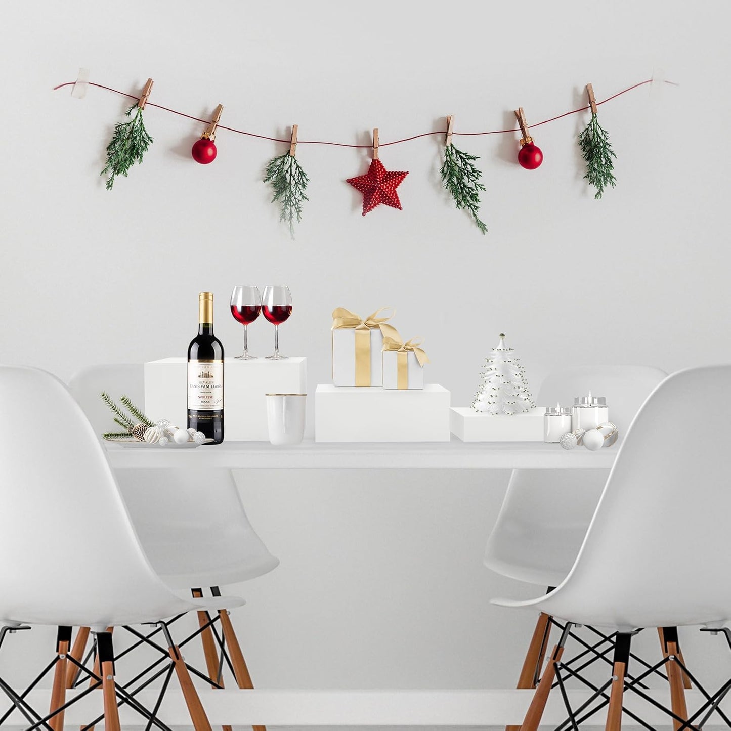 3 Pack White Buffet Food Risers, Step 12” 11”10” Size Acrylic Cube Box Display for Dessert Table Display Set Food Drink Collectibles Jewelry Figures, Display Stands for Retail Vendor Events,5 Side, Rectangle