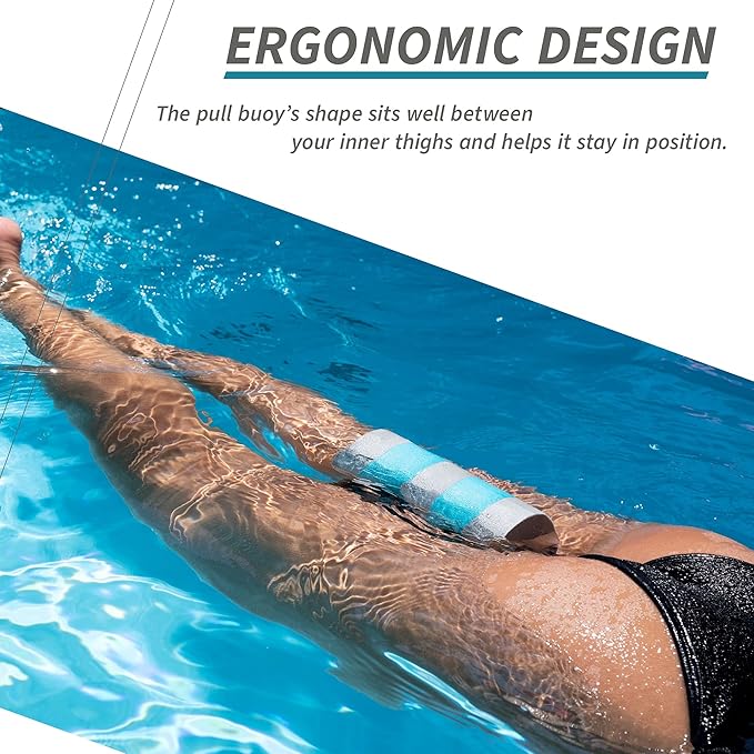 Sunlite Sports EVA 5-Layer Pull Buoy Leg Float - Pool Training Aid, Legs and HIPS Support for Adults, Kids, and Beginners, for Swimming Stroke