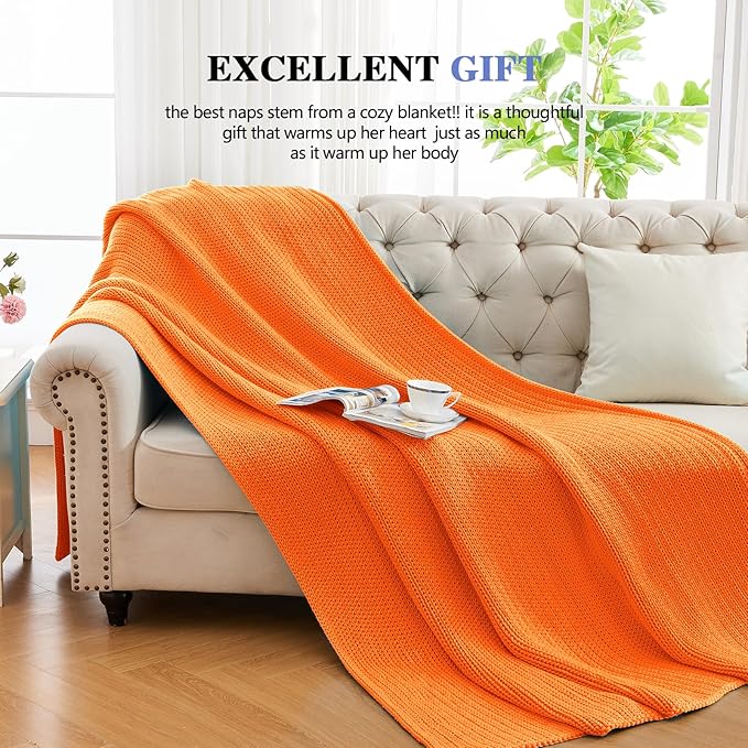 L'AGRATY Knitted Weighted Blanket - 48"x72" 15lbs Cooling Chunky Knit Heavy Blanket for Adults Braided Crochet Throw Thick Cable Yarn Knit Decorative No Beads Evenly Weighted Machine Washable
