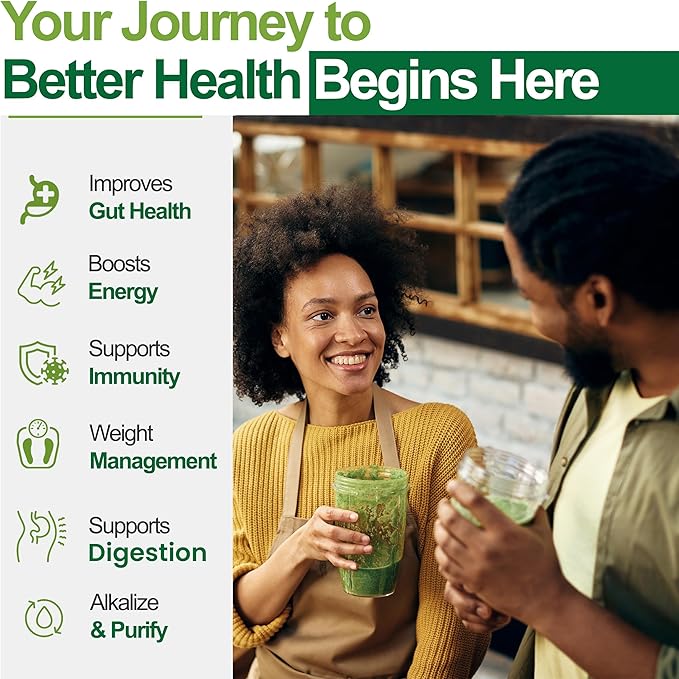 Teami Organic Super Greens Powder for Immunity & Digestion, Non-GMO Greens Superfood Powder to Support Energy, 16 superfood Ingredients, Sugar-Free Veggie Powder for Juice & Smoothie, 32 Servings