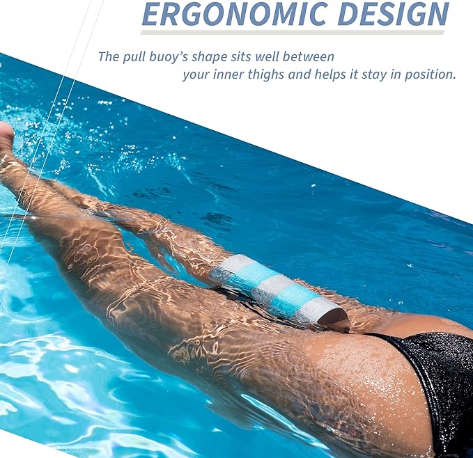 Sunlite Sports EVA 5-Layer Pull Buoy Leg Float - Pool Training Aid, Legs and HIPS Support for Adults, Kids, and Beginners, for Swimming Stroke