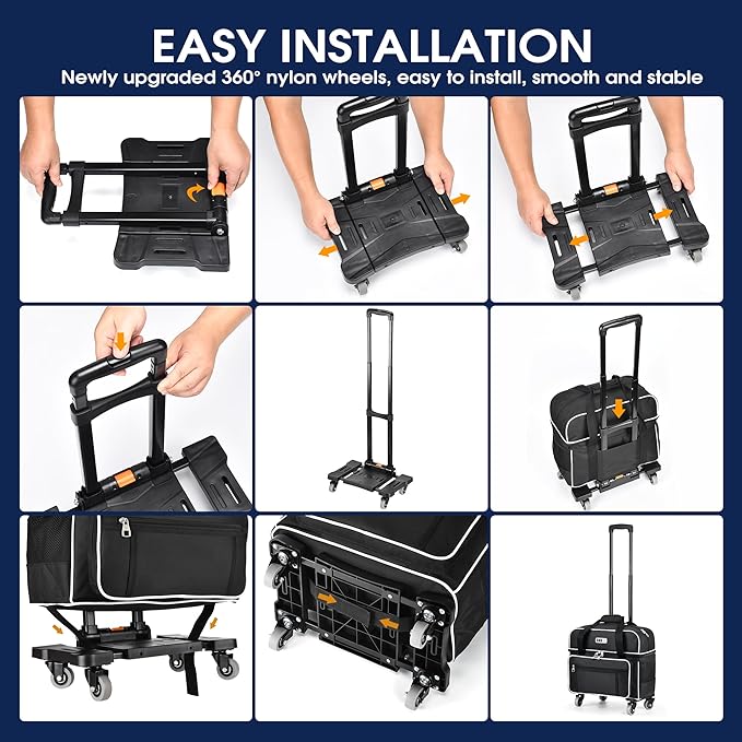 CAB55 2 Ball Bowling Bag with 4 Wheels, Double Bowling Ball Bag with Separate Shoe Compartment, (Up To US Men Size 16), and Multiple Multifunctional Accessory Pockets