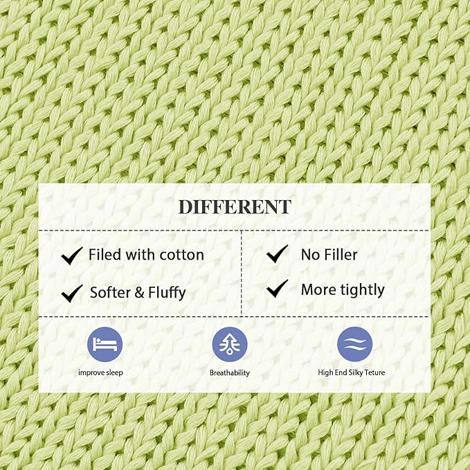 L'AGRATY Knitted Weighted Blanket - 48"x72" 15lbs Cooling Chunky Knit Heavy Blanket for Adults Braided Crochet Throw Thick Cable Yarn Knit Decorative No Beads Evenly Weighted Machine Washable