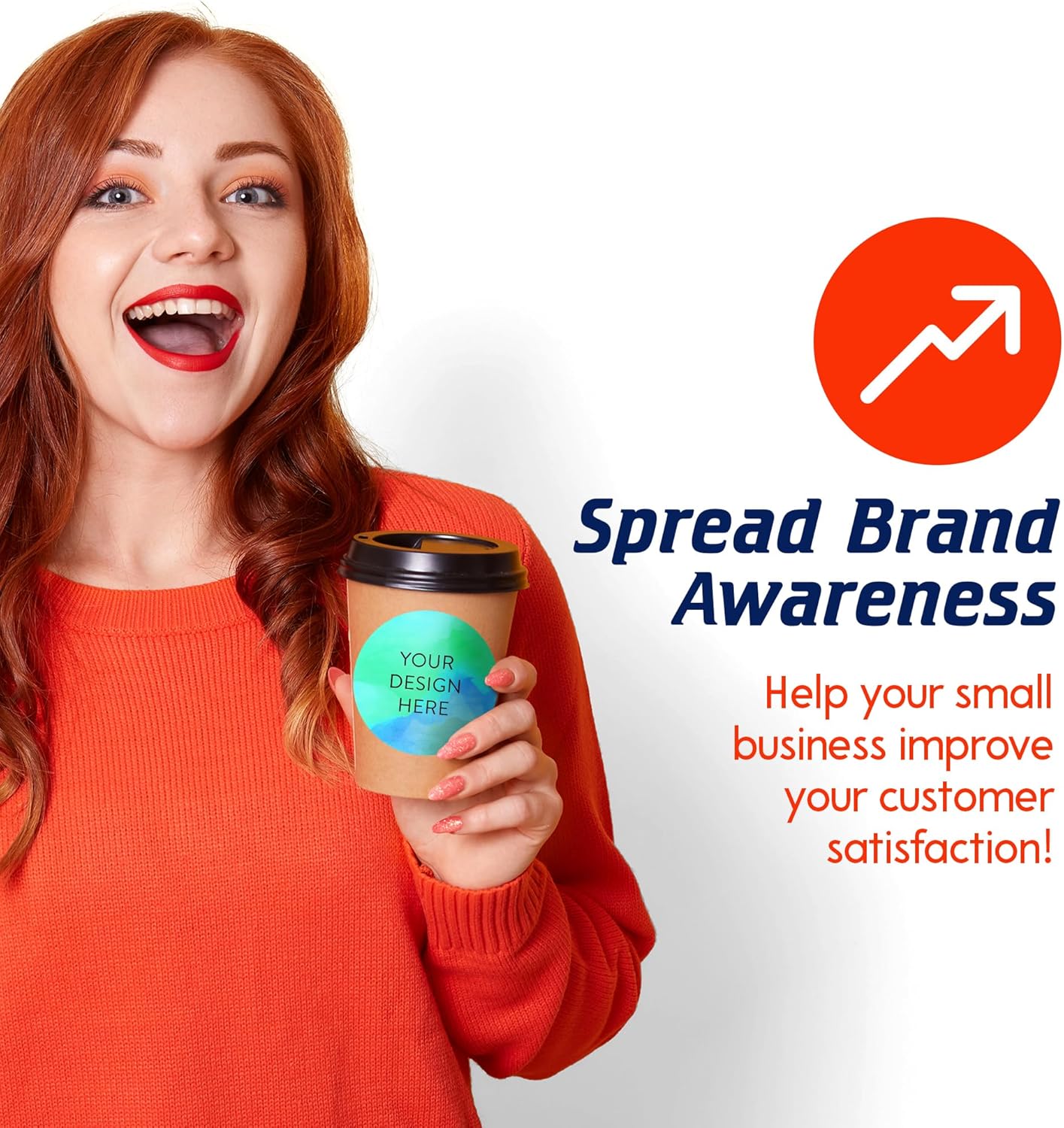 100 Custom Vinyl Stickers - Upload Your own Image, Text, Design, Logo - Personalized Logo Labels for Handmade, Packaging, Bottle, Jars, Candle, Brand Stickers (Blue Green, 3x3)