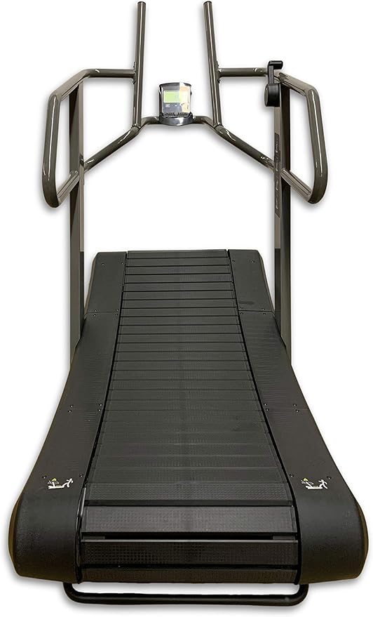 CT700 Self Generated Curved Commercial Exercise Workout Treadmill with 8 Resistance Levels and Front Digital Display