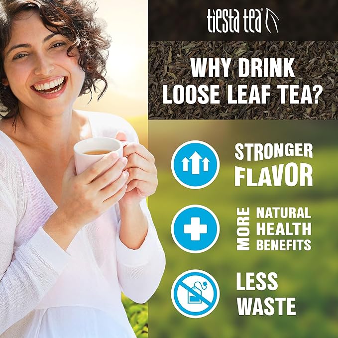 Tiesta Tea Pineapple Sangria Loose Leaf Tea – Pineapple Hibiscus White Tea Blend | Premium Low-Caffeine Fruit Infusion | Hot or Iced | 2oz Resealable Pouch | Makes Up to 25 Cups