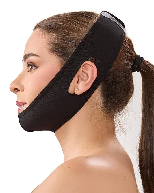 SHAPE CONCEPT Chin Strap for Sleeping 320 with Powernet, Otoplasty Headband, Double Chin Reducer and Ear Correctors