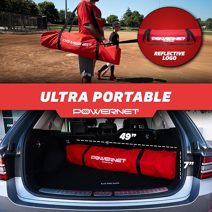 PowerNet Pitching Bundle, Baseball Net with Pitch Perfect Targets & Strike Zone Attachment, Weighted Ball, Softball Baseball Training Equipment to Increase Pitching Accuracy, 3 Net Sizes