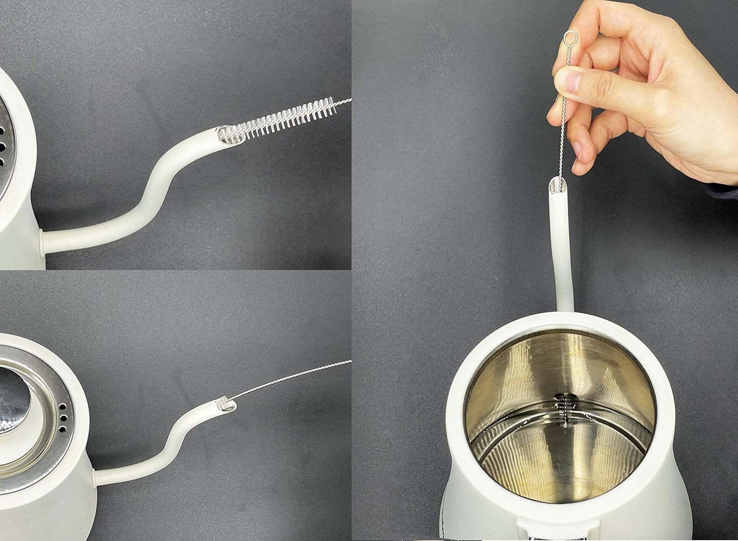 20PCS Straw Cleaner Brush kit,Straw Brush of 8mm-10.6 inch for Water Bottle Sippy Cup with Straw,Glass Straw,Piper Cleaning,Tubes Cleaning Like Filter and Sink Drain Hair Remove (Rubber top)