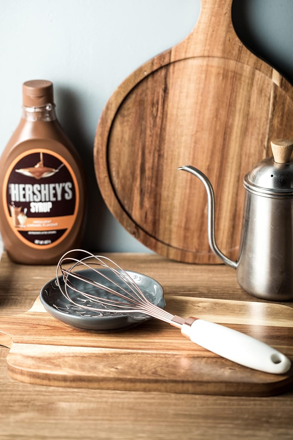 Spoon Rest for Stove Top, Cooking Spoon Holder for Kitchen Counter, Modern Farmhouse Decor Utensil Rest for Spoons, Ladles Tongs Spatula, Dark Gray