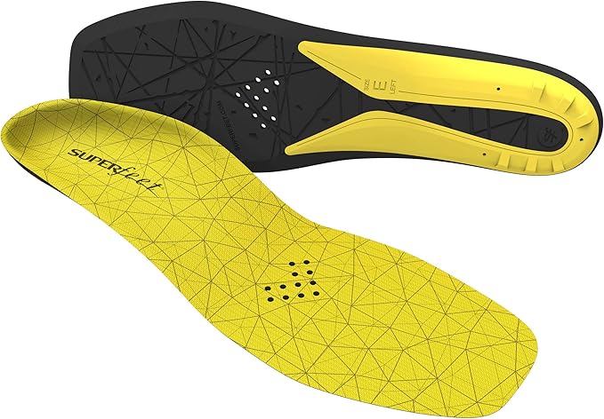 Superfeet Hockey Cushion Insoles - Foam Shoe Inserts for Skates - Professional Grade - Junior Skate Size 3-4