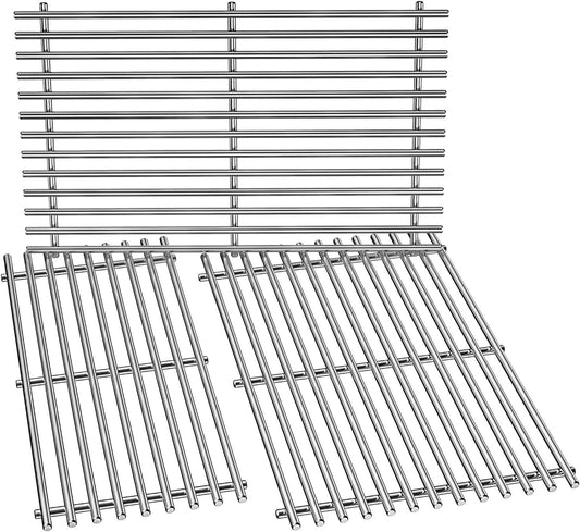 Stanbroil Stainless Steel Cooking Grates for Weber Summit 600 Series Summit E/S 640/650/660/670 Gas Grills with a Smoker Box, Replacement Parts for Weber 67552 - Set of 3