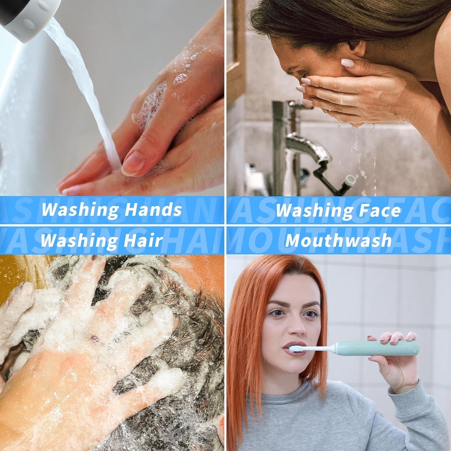 1080° Swivel Faucet Extender with 2 Function, Heavy Duty Rotating Sink Extension, Universal Swivel Robotic Arm, Rotating Splash Filter Extension for Kitchen Bathroom-2 Pcs/Black