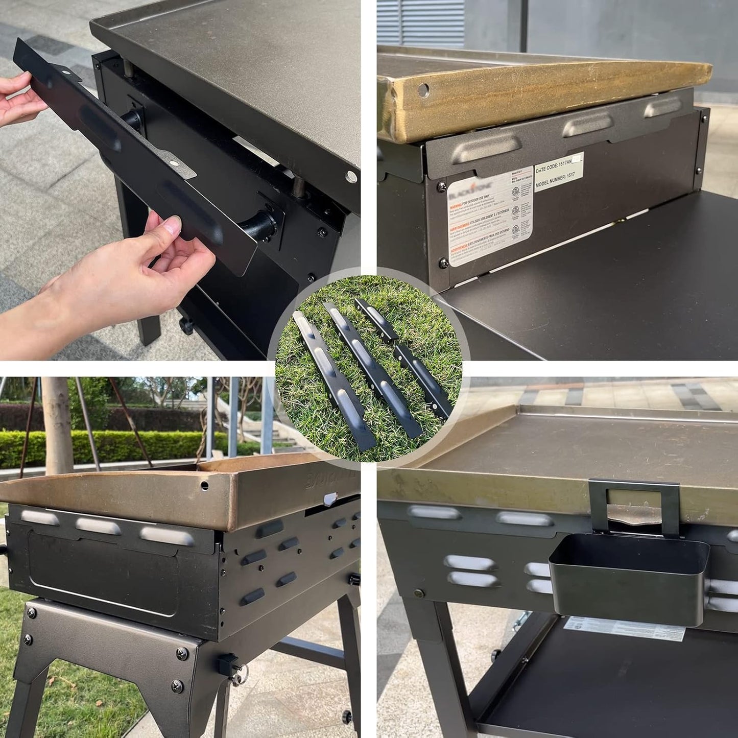 Upgraded Wind Guards for Blackstone 36” Griddle, Blackstone Griddle Accessories Fit for Black stone Grill, 5015 Magnetic Stainless Steel Wind Screens Protect Flame Hold Heat, Compatible with Hood