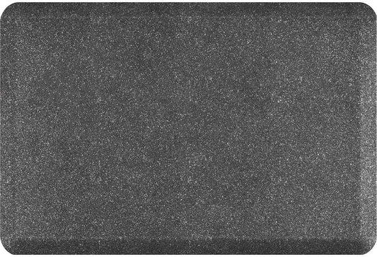 WellnessMats Anti-Fatigue Granite Motif Kitchen Mat, 36 Inch by 24 Inch, Steel