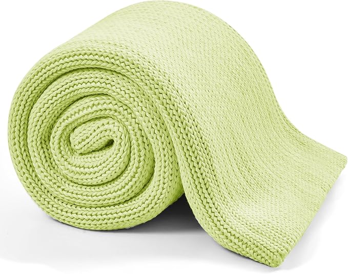 L'AGRATY Knitted Weighted Blanket - 60"x80" 20lbs Cooling Chunky Knit Heavy Blanket for Adults Braided Crochet Throw Thick Cable Yarn Knit Decorative No Beads Evenly Weighted Machine Washable