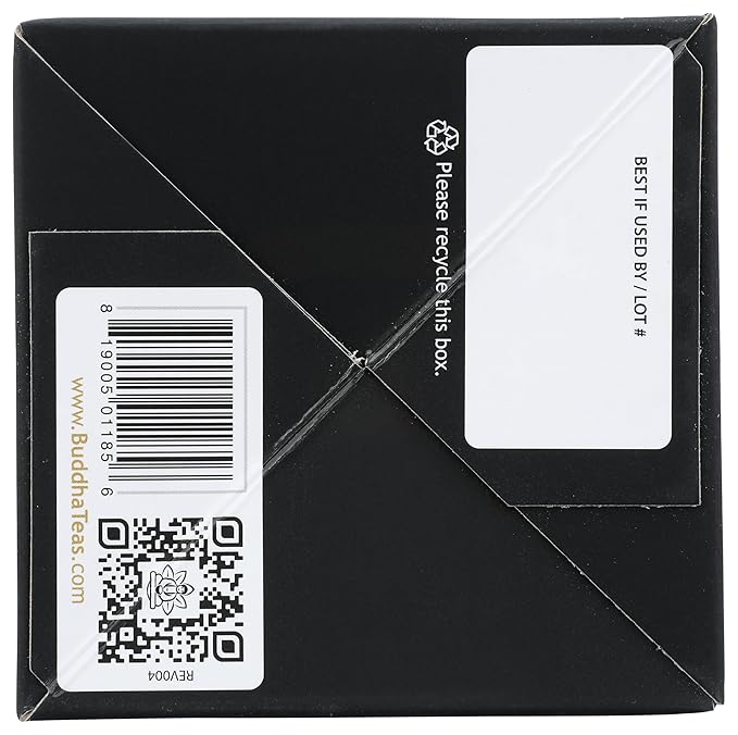 Buddha Teas - Organic Meditation Moment Tea - Herbal Tea - For Health & Wellbeing - With Antioxidants & Minerals - Clean Ingredients - Caffeine Free - OU Kosher & Non-GMO - 18 Tea Bags (Pack of 1)