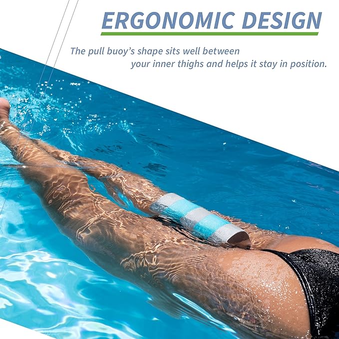 Sunlite Sports EVA 5-Layer Pull Buoy Leg Float - Pool Training Aid, Legs and HIPS Support for Adults, Kids, and Beginners, for Swimming Stroke