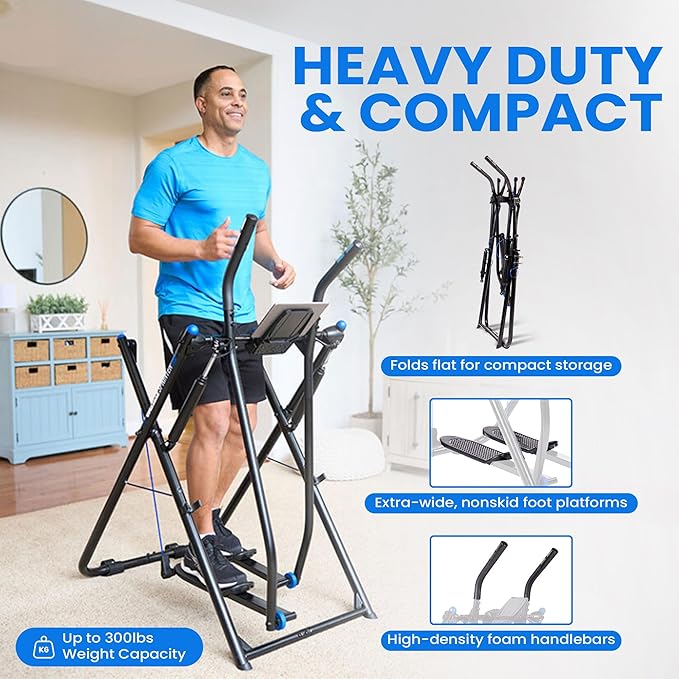 Gazelle Tony Little Total Body Fitness Workout Exercise Elliptical Glider Supports 250-300lbs with Low-Impact Design for Home Gym