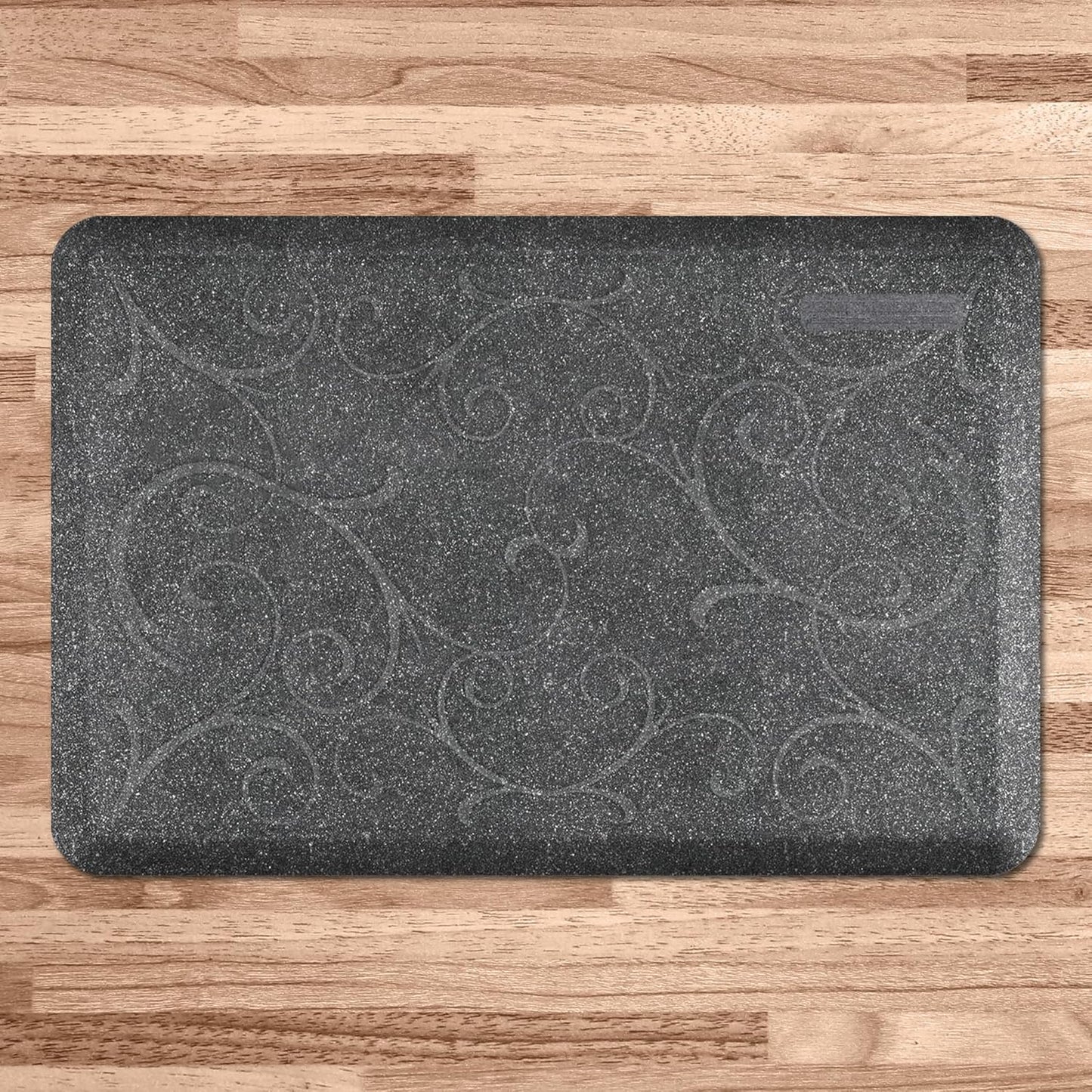 WellnessMats Bella Collection Anti-Fatigue Floor Mat, Polyurethane – Ergonomic Support Pad for Home, Kitchen, Garage, Office Standing Desk – Water Resistant - Made in USA