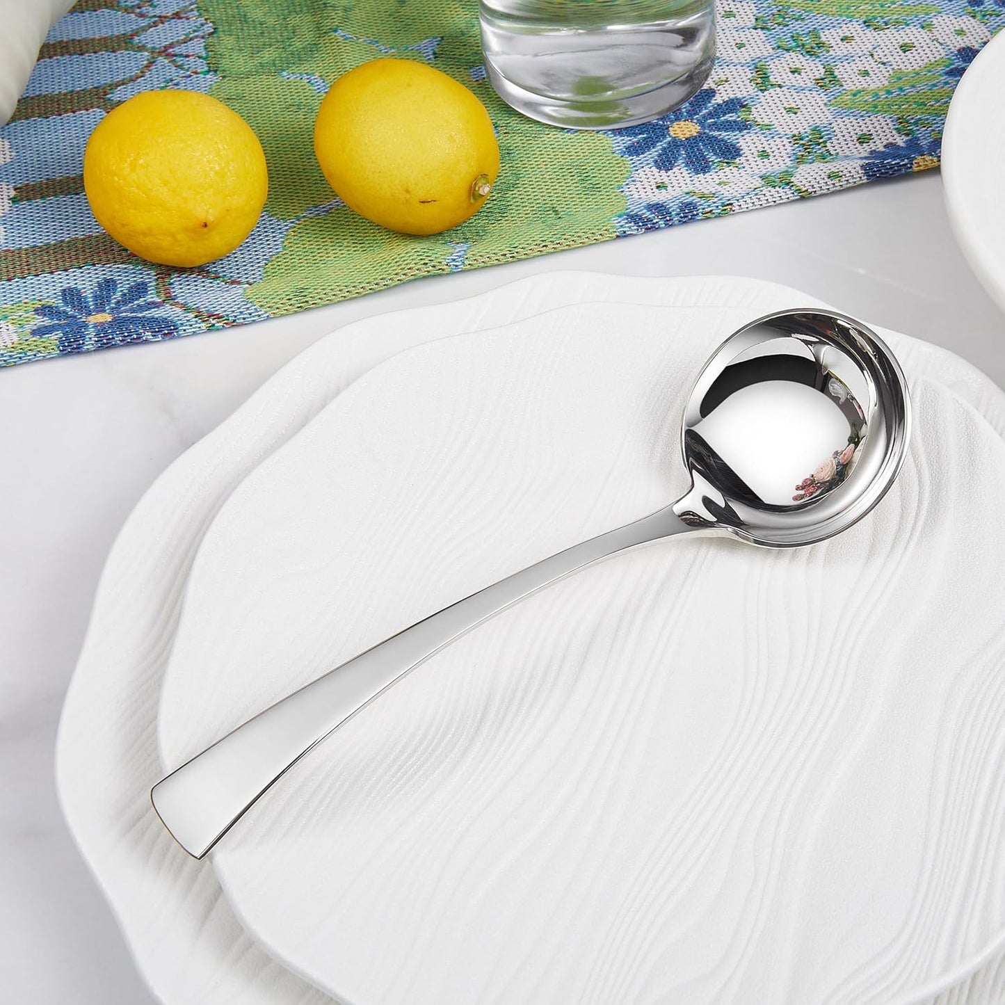 KEAWELL Austin Gravy Ladle, 18/10 Stainless Steel, 7.6 inch, Silver, Dishwasher Safe (1)