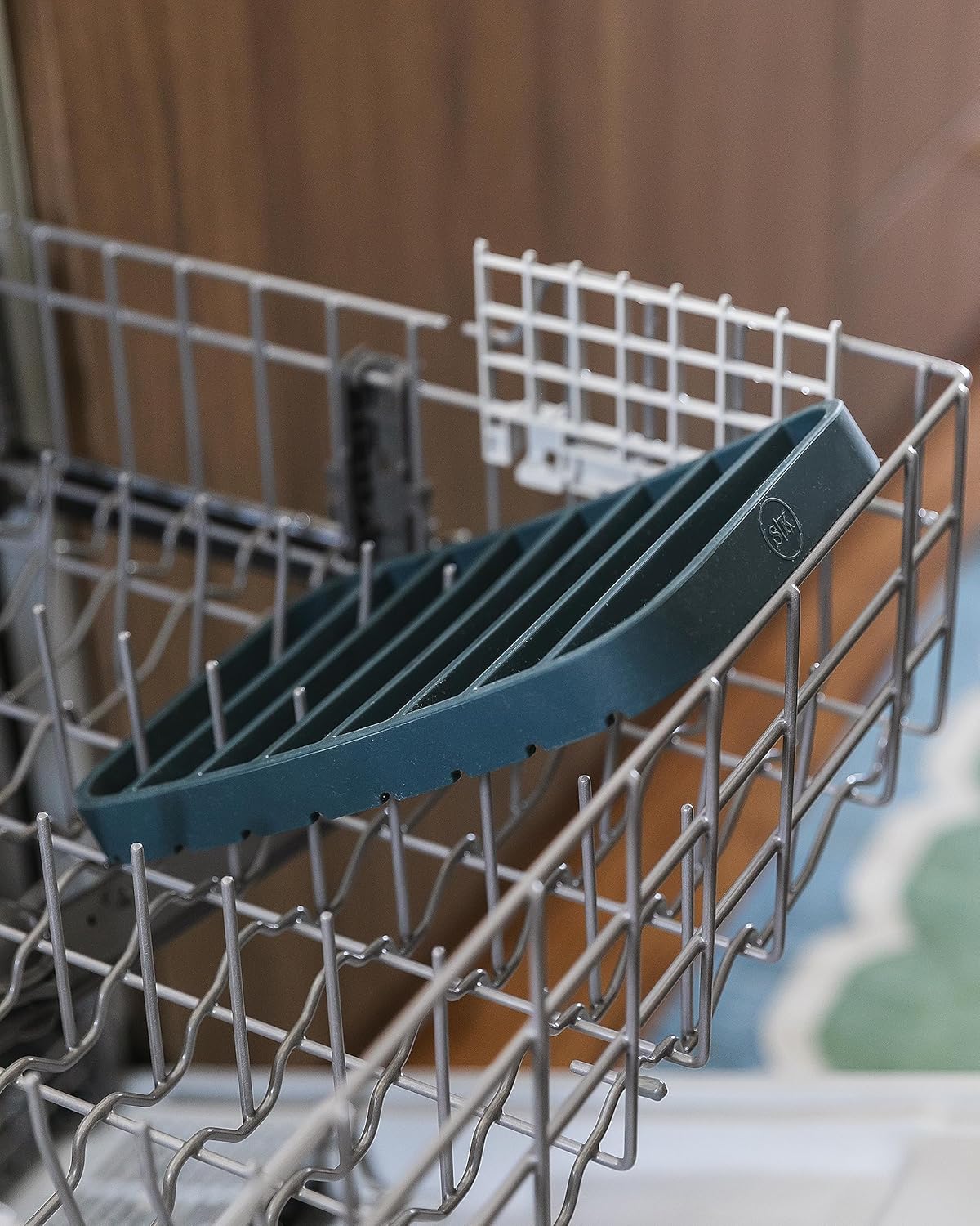 The Silicone Kitchen Silicone Roasting Rack Pan Extra Large, Dishwasher Safe, BPA Free, Non-Toxic, 7 in by 10.75 in, Navy, 2 Pack