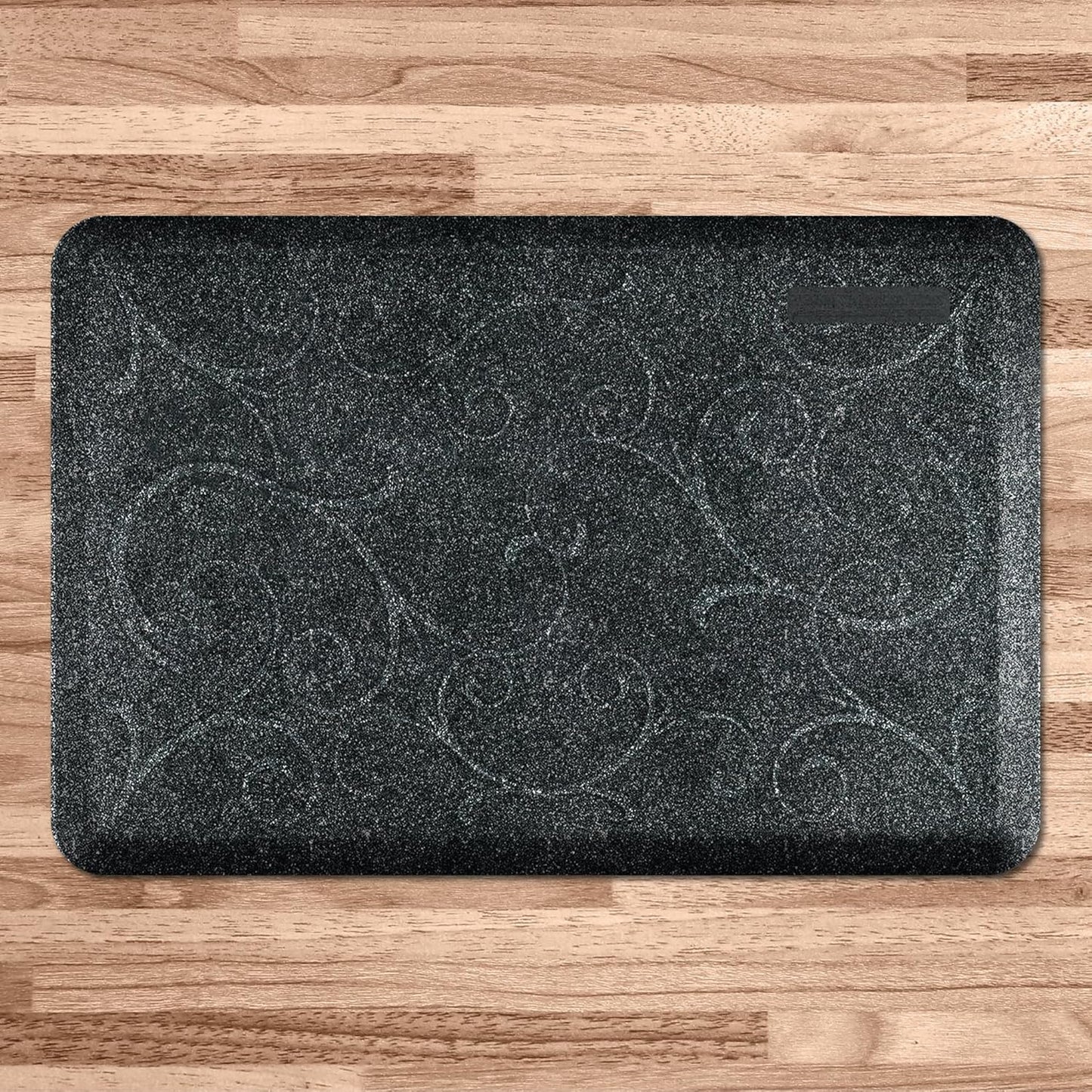 WellnessMats Bella Collection Anti-Fatigue Floor Mat, Polyurethane – Ergonomic Support Pad for Home, Kitchen, Garage, Office Standing Desk – Water Resistant - Made in USA