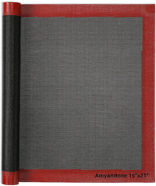 Perforated Silicone Baking Mat for Two-Thirds Size Pan, Non-Stick Eclair Baking Mat for 15x21 Big Sheet, Reusable Cookie Sheet Liner for Two Thirds Sheet Pans for Sugar Cookies 1 PCS