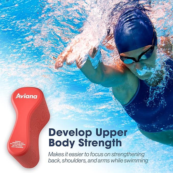 Pull Buoy Swim Training Leg Float for Adults & Youth | Swimming Pool Strokes & Upper-Body Strength EVA & BPA Free