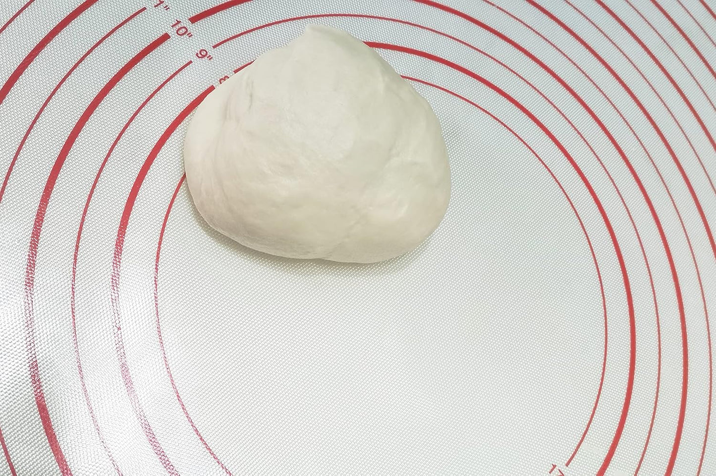 Yansumi Silicone Pastry Mat Extra Large Non-Slip Mat for Rolling Dough Pie Crust and Baking Non-Stick with Measurements (Red, 32x24) (Red, 24"L x 16"W)