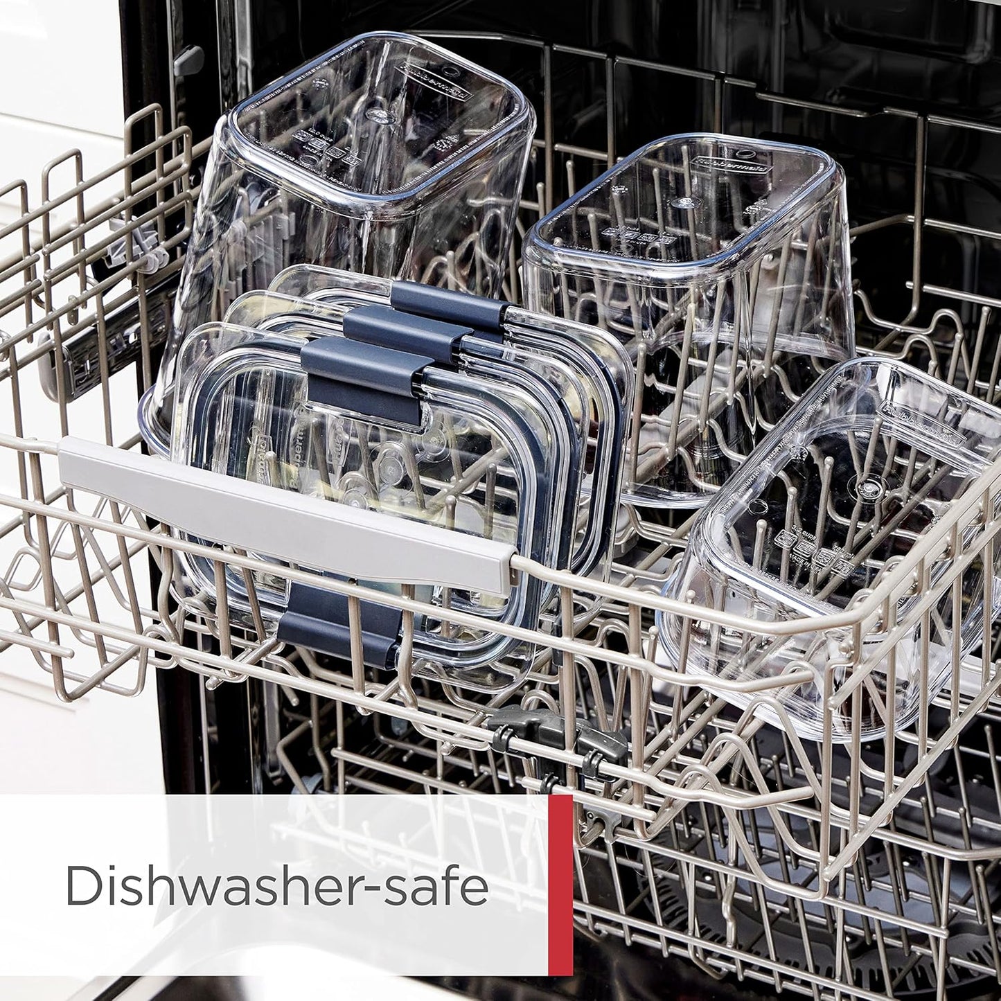 Rubbermaid Brilliance BPA-Free Airtight Food Storage Containers with Lids Set of 20 with Scoops Perfect for Kitchen and Pantry Organization