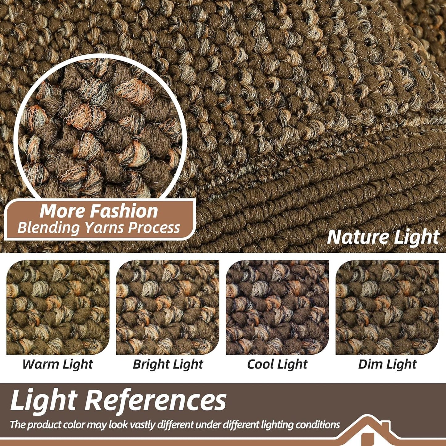 BEQHAUSE Indoor Door Mat 36" x 60", Dirt Trapper Door Mats Non-Slip Entryway Rugs Washable, Resist Dirt Absorbent Welcome Mat, Low Profile Floor Mats for Front Back Door and Entryway, Brown