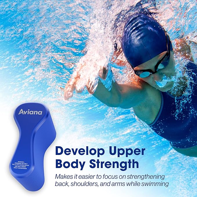 Pull Buoy Swim Training Leg Float for Adults & Youth | Swimming Pool Strokes & Upper-Body Strength EVA & BPA Free