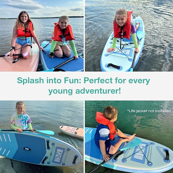 Niphean Inflatable Stand Up Paddle Board with SUP Accessories, Anti-Slip EVA Deck, 10’6’’ Inflatable Paddle Boards for Adults & Youth of All Skill Levels