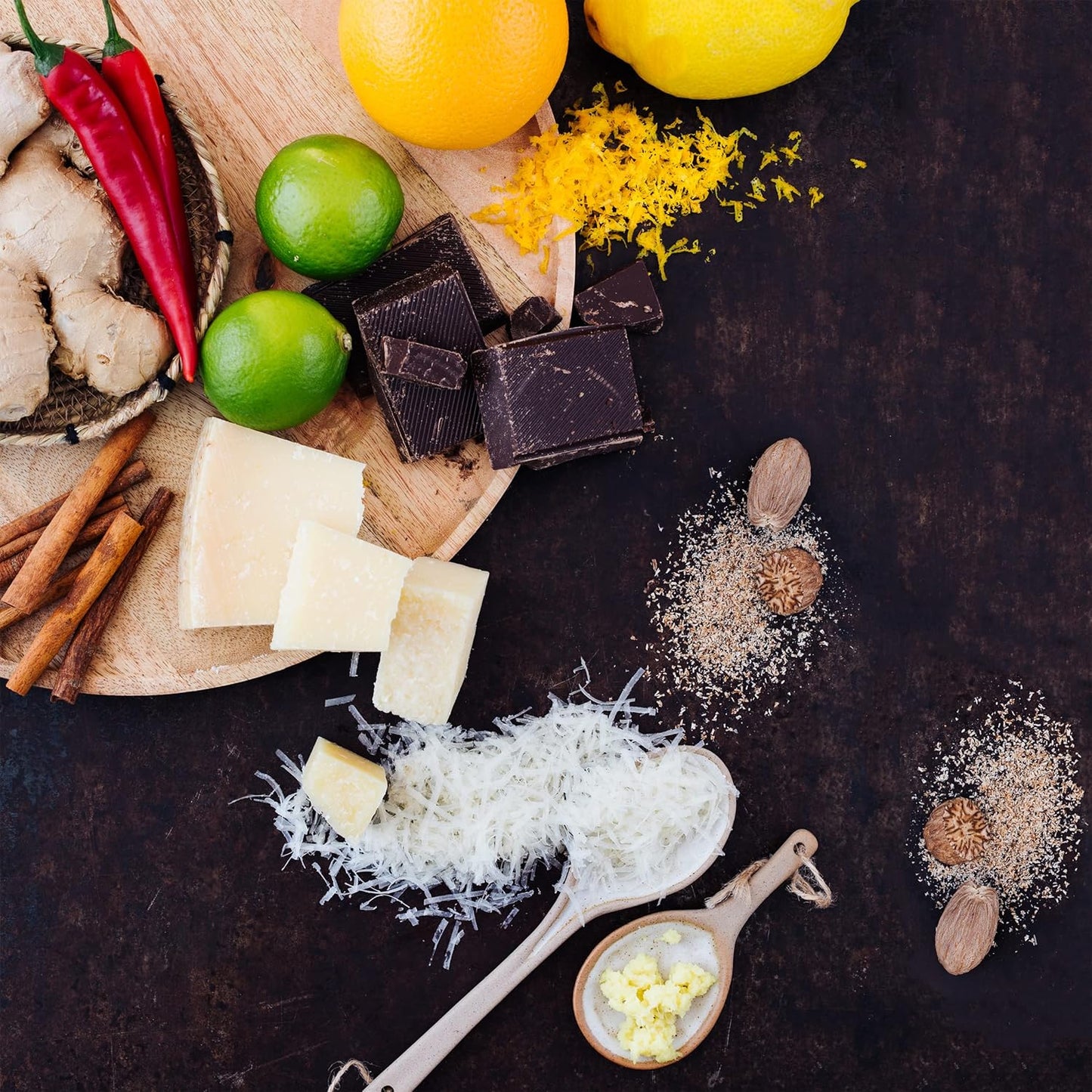 Microplane Zester Grater in Sky Blue for Citrus Fruits, Hard Cheese, Ginger, Chocolate and Nutmeg with Fine Stainless Steel Blade - Made in USA