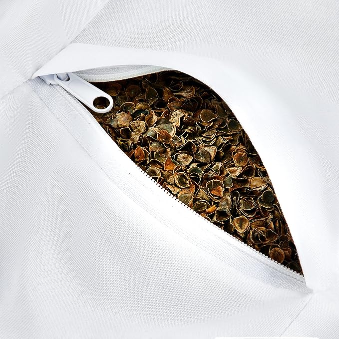 Retrospec Sedona Zafu Meditation Cushion Filled w/Buckwheat Hulls - Yoga Pillow for Meditation Practices - Machine Washable 100% Cotton Cover & Durable Carry Handle, Round