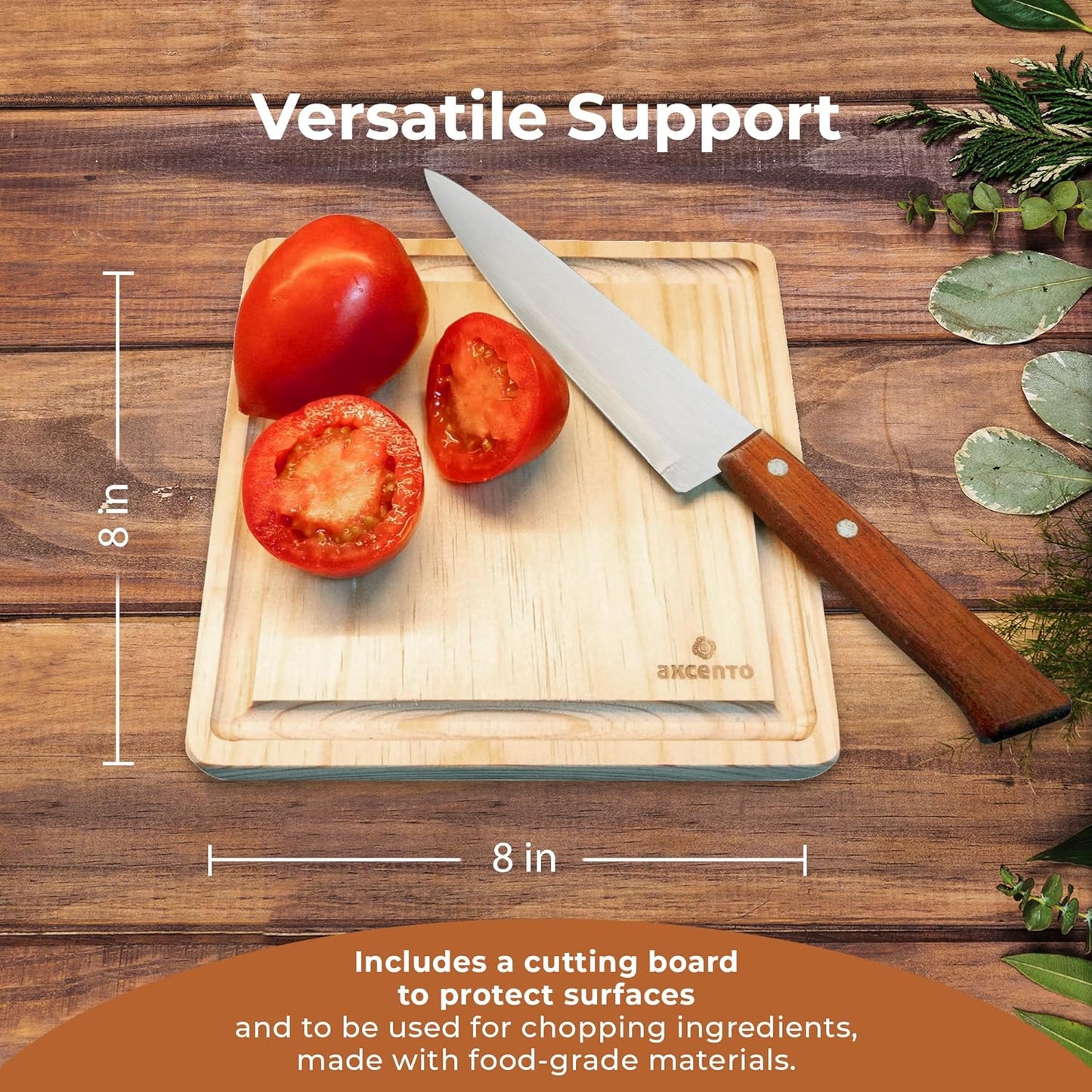 The Authentic Molcajete Mexicano Made of Lava Volcanic Rock, Set with Mortar, Pestle and Cutting Board Included - Large Molcajete 8-Inch, Molcajete de Piedra Volcánica with Less Porous Finish (Grey)